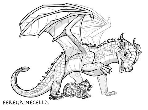 Baby Leafwing Dragon Coloring Page